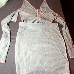 2 piece Think again skirt set